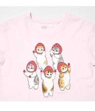mofusand x sanrio T-shirts Kids Pink Japan Limited Uniqro UT 160cm picture