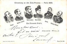 CPA THEME JUSTICE ZOLA DREYFUS PARIS 1898 MEMORY OF THE ZOLA PROCESS picture