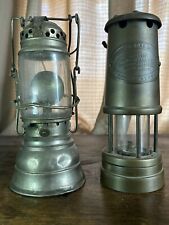 Pair Of Vintage MINING Lanterns, American / U.K.  Good Condition picture