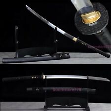 Handmade T10 Steel Clay Tempered Japanese Samurai War Katana Long Handle Sharp picture