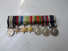 WWII British Royal Navy Distinguished Service Medal Group of 7 Miniatures picture