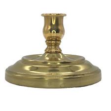 Weighted Brass Single Taper Candleholder 5 Inch Base picture