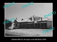 OLD LARGE HISTORIC PHOTO OF ADELAIDE HILLS SA EAGLE ON THE HILL HOTEL c1920s picture