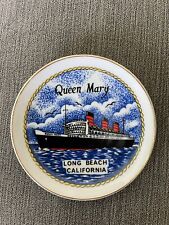 vintage 1960-70s Long Beach California Queen Mary Souvenir plate 4