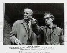 1989 Press Photo Woody Allen & Martin Landau on 