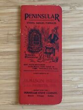 Vintage Peninsular Stoves Ranges Furnaces Advertising Pocket Notebook  picture