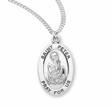 St. Peter 24 Inch Sterling Silver Necklace  picture