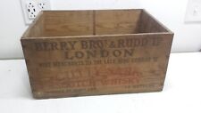 Vintage Berry Bros & Rudd Cutty Sark Scotch Whisky Box Wood Crate Wooden Ship picture
