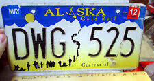 Alaska Gold Rush Centennial License Plate DWG 525, ex 2012, chilkoot trail picture
