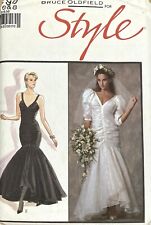 Style Pattern Bruce Oldfield 1290 Women’s Wedding Dress Vintage Size 6-8 Uncut picture