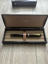 Pilot Custom 743 Fountain Pen Black/Gold 14K Medium For Writing From Japan picture