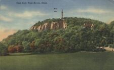 East Rock overlooking New Haven & Long Island Sound Connecticut 1947 Postcard picture