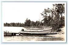 1946 Clinton's Resort On East Boat Twin Lake Lewiston MI RPPC Photo Postcard picture