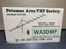 Vintage Ham Radio CB Amateur QSL QSO Card Postcard WA3DMF Brentwood Maryland picture