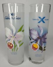 Celebrity Cruises Tall Frosted Highball Bar Glasses 