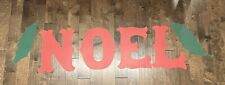 VTG Large Noel Letters Christmas Wood Sign 18” x 14” Letters picture