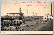 Postcard MN Crosby Minnesota Armour Mine No 1 Iron Ore Mining MN03 picture