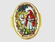 Halcyon Days Oval Enamel Trinket Box Little Red Riding Hood for Neiman Marcus picture