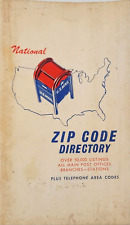 1972 National Zip Code Directory Book Plus Telephone Area Codes United States  picture