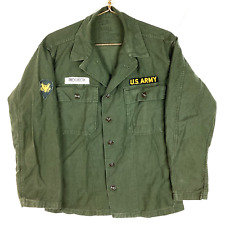 Vintage Us Army Military Og 107 Jacket Size Small Green Vietnam Era picture
