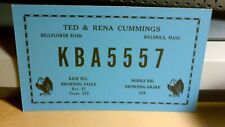 CB radio QSL postcard KBA-5557 Ted Rena Cummings 1960s Billerica Massachusetts picture