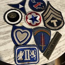 WW2 Patches Lot (9)  Nice Variety And Colors , 100% Original picture