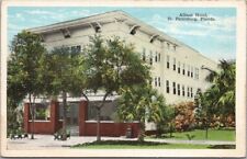 c1930s ST. PETERSBURG, Florida Postcard ALLISON HOTEL Building / Street Hotel picture
