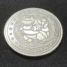 Pokémon Blastoise Meiji Battle Coin Japanese Vintage Metal Coin 9 picture