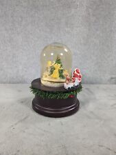 Kurt S. Adler Rotating Santas World - Christmas Theme Musical Snow Globe 6” Tall picture