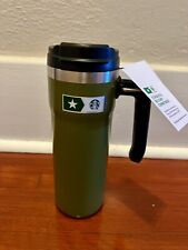 Starbucks Military Commitment Stanley Double Walled Hammered Steel Tumbler 20 oz picture