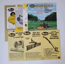 Vintage Original Farm Tractor Rotary Cutters Equipment Brochures Set of 9 picture