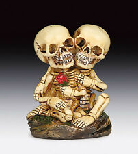  Skeleton Lovers with Rose Skull Figurine Statue Skeleton Halloween picture