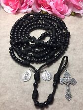 20 Decade Catholic Rosary- St Benedict & St Michael Medals- Handmade picture