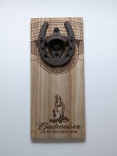 New Budweiser Clydesdales Horseshoe Wall Mount Bottle Opener Man Cave  11