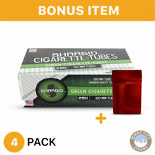 Shargio Menthol Flavor Cigarette Tubes 100s Green - 4 Boxes (250ct) & Bonus Case picture