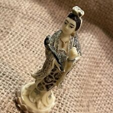 Vintage Chinese Guan Yin Quan Kwan Sculpture Figurine Resin Home Decorative 4