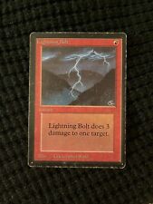 MTG Beta Lightning Bolt LP Condition - MAGIC THE GATHERING picture