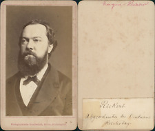 Vintage Eugen Richter CDV albumen business card,Eugen Richter, politician and picture