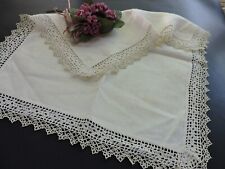Elegant Vintage hand made Doily with crochet lace border picture