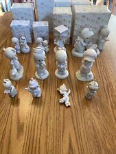 Vintage precious moments figurines lot Of 13 With Boxes Christmas Decoration picture