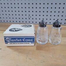 Vintage Waterford Crystal Salt and Pepper Shakers NEW IN BOX 141-318 picture
