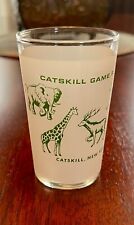 Old ‘Federal Glass’ CATSKILL GAME FARM, Ny, Frosted juice Souvenir glass￼ picture