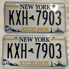 LICENSE PLATES  PR.  NEW YORK   EXCELSIOR  KXH 7903 picture