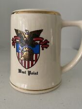 Vintage Lewis Bros Ceramics Yonkers NY. West Point Collective Stein Mug picture