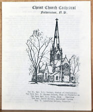 1970s Flyer Brochure Christ Church Cathedral Fredericton New Brunswick Canada picture
