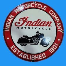 Porcelain Indian Enamel Sign Size 30x30 Inches picture