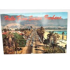 Postcard Santa Barbara Cabrillo Blvd Vintage Travel Souvenir No Stamp Mac Miller picture