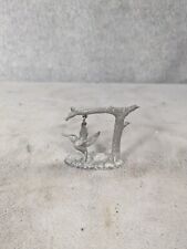Spoontiques Vintage Pewter Hummingbird Bird and Tree Figurine picture