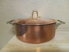 Vintage Revere Ware 1801 Stainless Steel Copper 2qt Casserole Pot picture