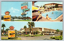 c1960s Disneyland Mecca Motel Best Western Anaheim CA Pool Vintage Postcard picture